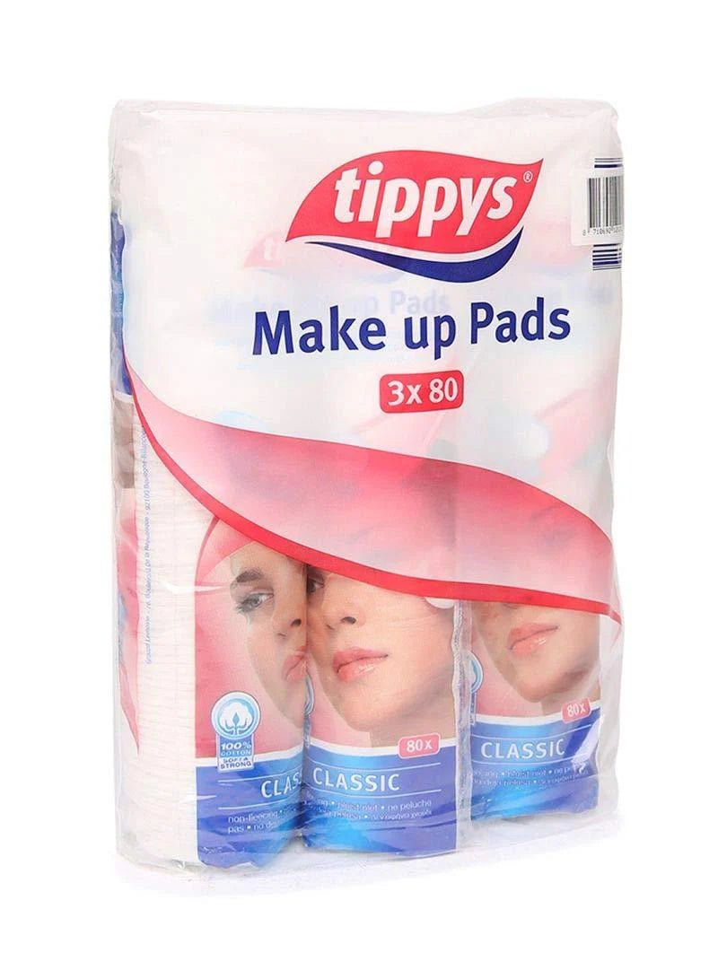 Tippys Classic Cotton Make Up Pads | 3×80 Pcs (240 Total) | 100% Cotton | Soft & Strong | Value Multipack - Al Kabayel Discount CentreTippys Classic Cotton Make Up Pads | 3×80 Pcs (240 Total) | 100% Cotton | Soft & Strong | Value MultipackSkin CareTIPPYSAl Kabayel Discount Centre