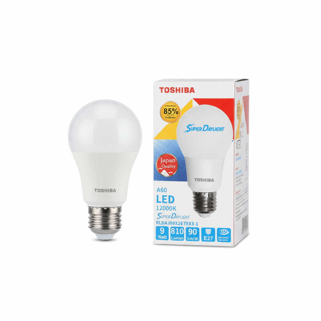 Toshiba 9W Led Bulb Super Day Light E27 - Al Kabayel Discount CentreToshiba 9W Led Bulb Super Day Light E27Light BulbsTOSHIBAAl Kabayel Discount Centre