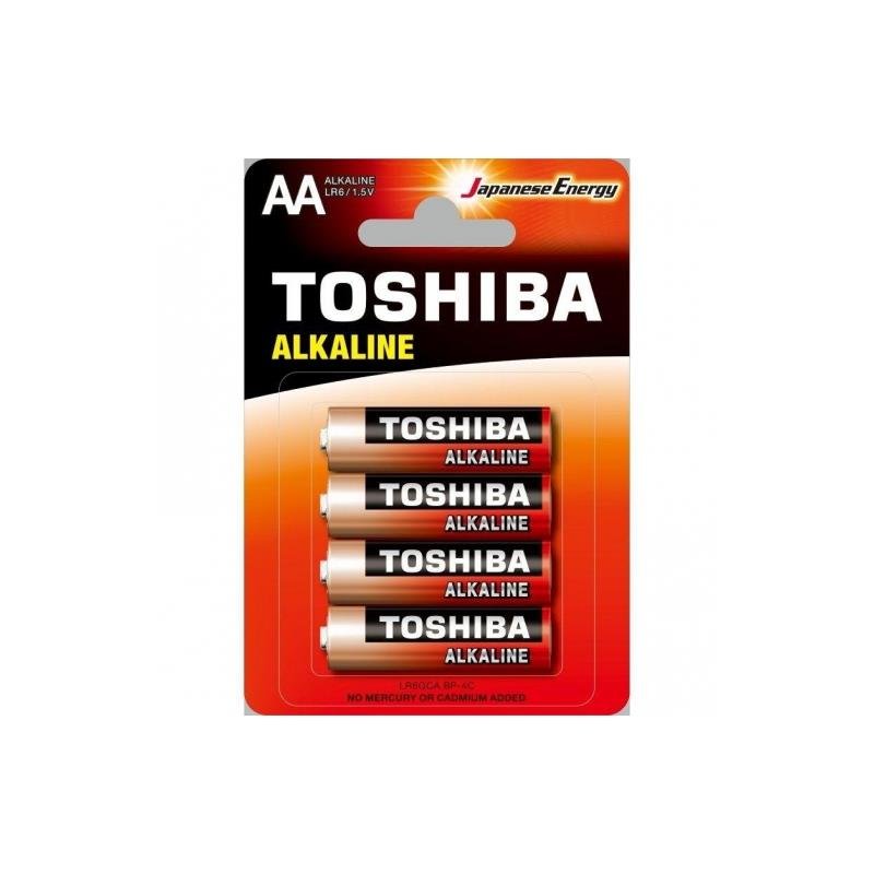 TOSHIBA AA Alkaline Battery 1.5V, Pack of 4 - Al Kabayel Discount CentreTOSHIBA AA Alkaline Battery 1.5V, Pack of 4BatteriesTOSHIBAAl Kabayel Discount Centre