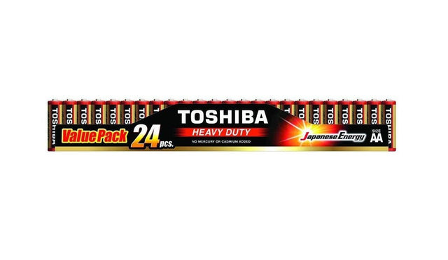 TOSHIBA AA Heavy Duty Battery, Pack of 24 - Al Kabayel Discount CentreTOSHIBA AA Heavy Duty Battery, Pack of 24BatteriesTOSHIBAAl Kabayel Discount Centre