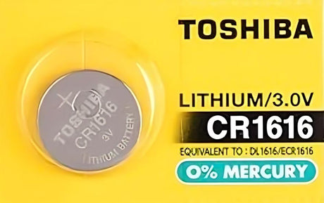 TOSHIBA CR1616 3V Lithium Coin Cell Battery, 1pc - Al Kabayel Discount CentreTOSHIBA CR1616 3V Lithium Coin Cell Battery, 1pcBatteriesTOSHIBAAl Kabayel Discount Centre