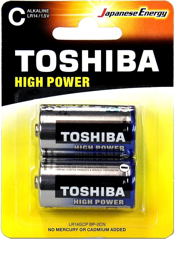 TOSHIBA Type C High Power Alkaline Battery 1.5V, Pack of 2 - Al Kabayel Discount CentreTOSHIBA Type C High Power Alkaline Battery 1.5V, Pack of 2BatteriesTOSHIBAAl Kabayel Discount Centre