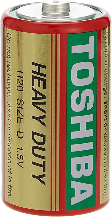 TOSHIBA Type D Heavy Duty Carbon Zinc Battery 1.5V, Pack of 2 - Al Kabayel Discount CentreTOSHIBA Type D Heavy Duty Carbon Zinc Battery 1.5V, Pack of 2BatteriesTOSHIBAAl Kabayel Discount Centre