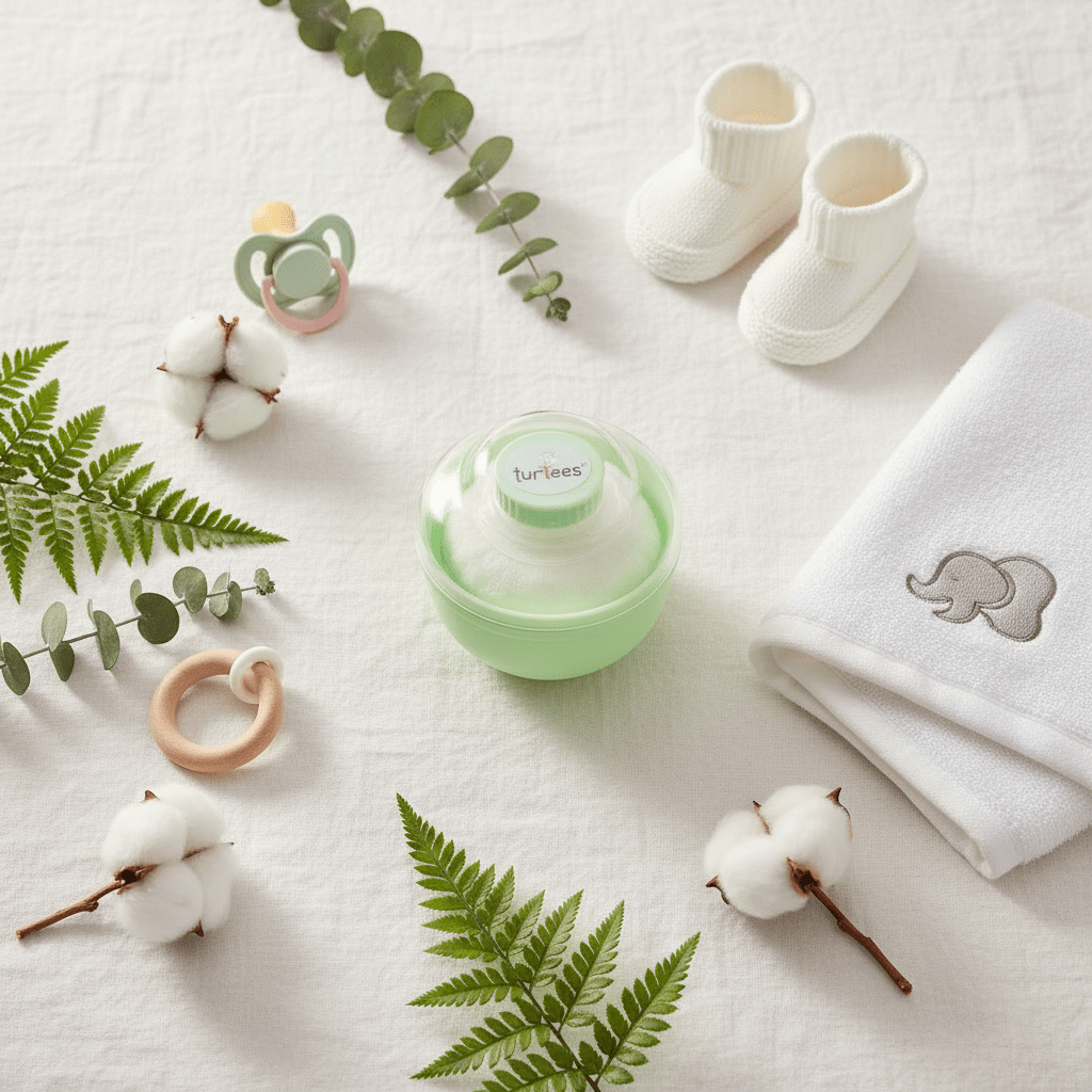 Turtees Baby Premium Powder Puff – Green - Al Kabayel Discount CentreTurtees Baby Premium Powder Puff – GreenBaby ProductsTURTEESAl Kabayel Discount Centre