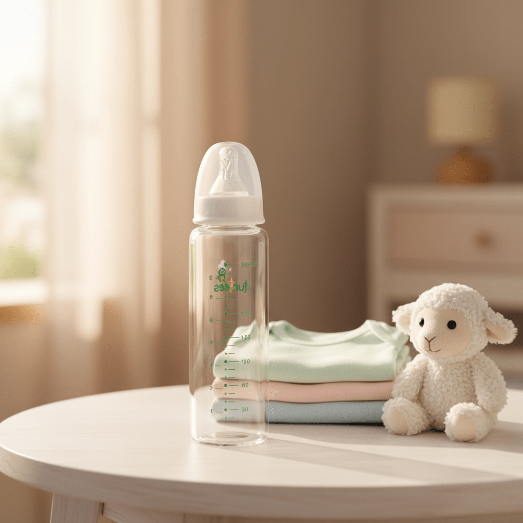 Turtees Kids Glass Feeding Bottle 240ml (8oz) - Al Kabayel Discount CentreTurtees Kids Glass Feeding Bottle 240ml (8oz)Baby ProductsTURTEESAl Kabayel Discount Centre