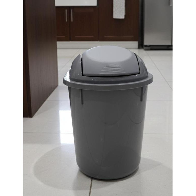 UFO 22 Litre Swing Dustbin – Durable Plastic Waste Bin 32.5x46.5 cm, Gray Color, for Home & Office Use - Al Kabayel Discount CentreUFO 22 Litre Swing Dustbin – Durable Plastic Waste Bin 32.5x46.5 cm, Gray Color, for Home & Office UseTrash CanUFOAl Kabayel Discount Centre