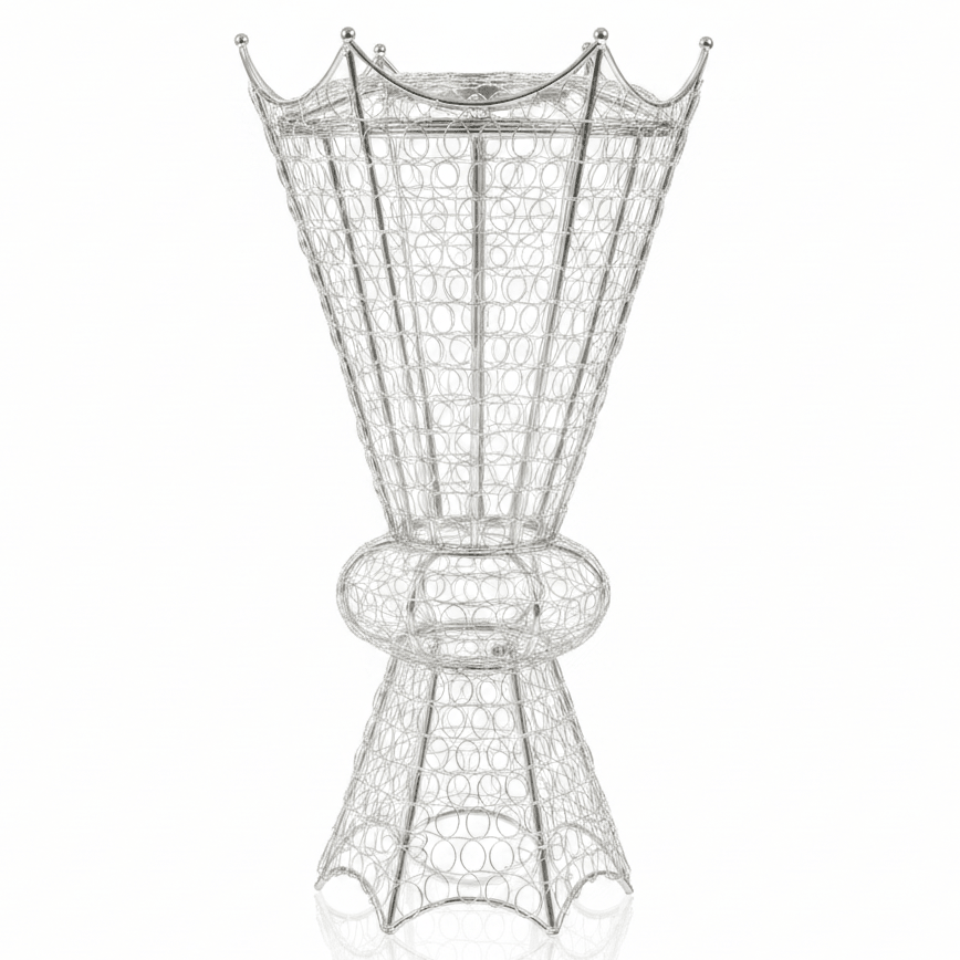 Ugarit Premium Silver Metal Incense Burner 65×30 cm Luxury Incense Display Holder - Al Kabayel Discount CentreUgarit Premium Silver Metal Incense Burner 65×30 cm Luxury Incense Display HolderIncense BurnerUGARITAl Kabayel Discount Centre