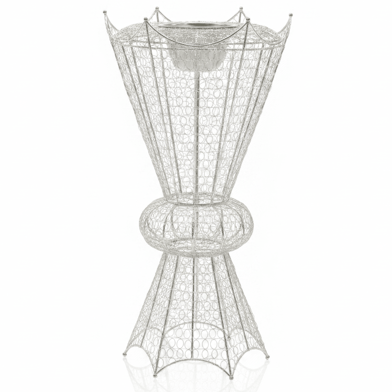 Ugarit Premium Silver Metal Incense Burner 77×43 cm Extra Large Decorative Burner - Al Kabayel Discount CentreUgarit Premium Silver Metal Incense Burner 77×43 cm Extra Large Decorative BurnerIncense BurnerUGARITAl Kabayel Discount Centre