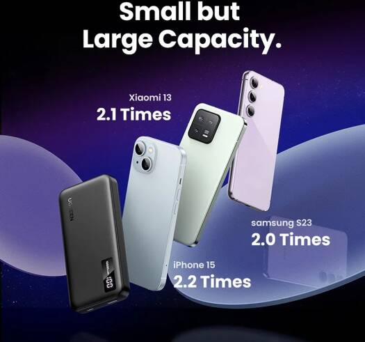 UGREEN 10000mAh Two - Way Fast Charging Power Bank, Polymer Lithium - ion Battery, 20W PD for iOS, 22.5W PD for Android, Black - PB311 - Al Kabayel Discount CentreUGREEN 10000mAh Two - Way Fast Charging Power Bank, Polymer Lithium - ion Battery, 20W PD for iOS, 22.5W PD for Android, Black - PB311Mobile AccessoriesUGREENAl Kabayel Discount Centre