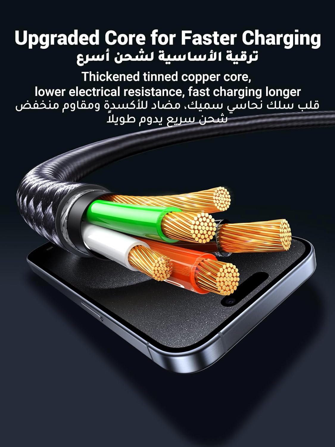 UGREEN 2 - in - 1 Universal PD Fast Charging Cable, 100W Max Power Output, 2 - Port Fast Charging, High Density Braiding, US561 - Al Kabayel Discount CentreUGREEN 2 - in - 1 Universal PD Fast Charging Cable, 100W Max Power Output, 2 - Port Fast Charging, High Density Braiding, US561Cords & AdaptersUGREENAl Kabayel Discount Centre
