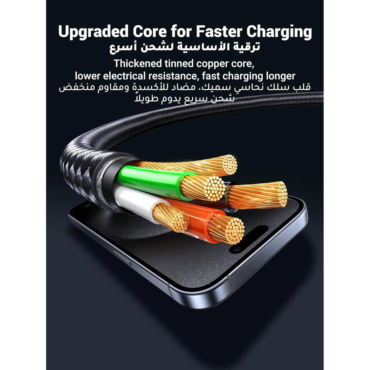 UGREEN 2 - in - 1 Universal PD Fast Charging Cable, 100W Max Power Output, 2 - Port Fast Charging, High Density Braiding, US561 - Al Kabayel Discount CentreUGREEN 2 - in - 1 Universal PD Fast Charging Cable, 100W Max Power Output, 2 - Port Fast Charging, High Density Braiding, US561Cords & AdaptersUGREENAl Kabayel Discount Centre