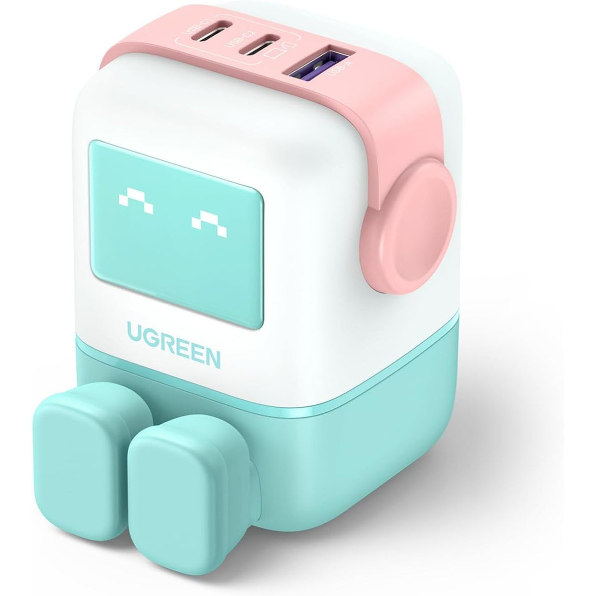 UGREEN Nexode RG 65W 3 - Port GaN Fast Charger(2xUSB - C, 1xUSB - A), Pink/Blue - CD361 - Al Kabayel Discount CentreUGREEN Nexode RG 65W 3 - Port GaN Fast Charger(2xUSB - C, 1xUSB - A), Pink/Blue - CD361Cords & AdaptersUGREENAl Kabayel Discount Centre