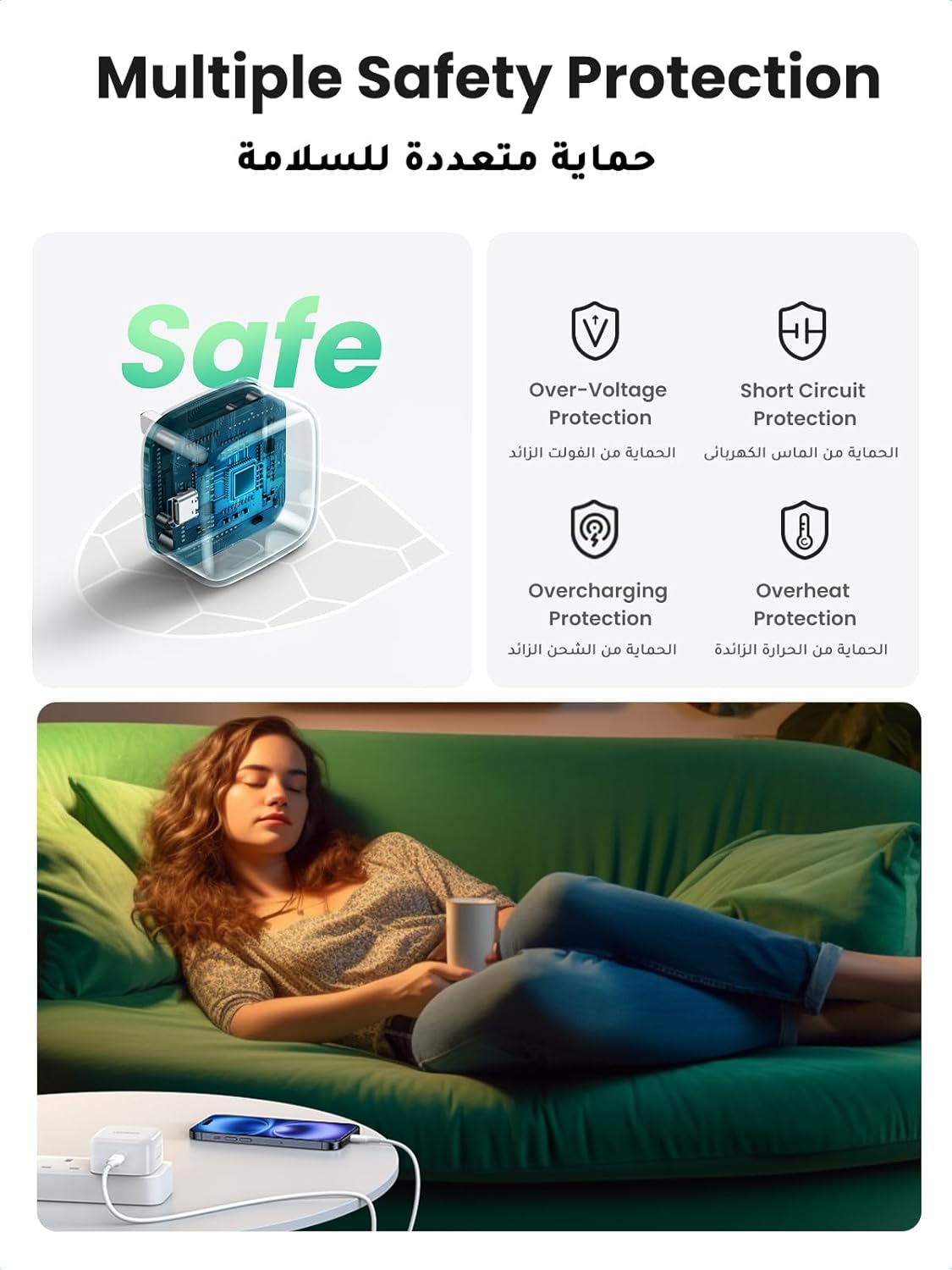 UGREEN PD Fast Charger USB - C, 20W Output Power, 350% Faster White - CD137 - Al Kabayel Discount CentreUGREEN PD Fast Charger USB - C, 20W Output Power, 350% Faster White - CD137Cords & AdaptersUGREENAl Kabayel Discount Centre