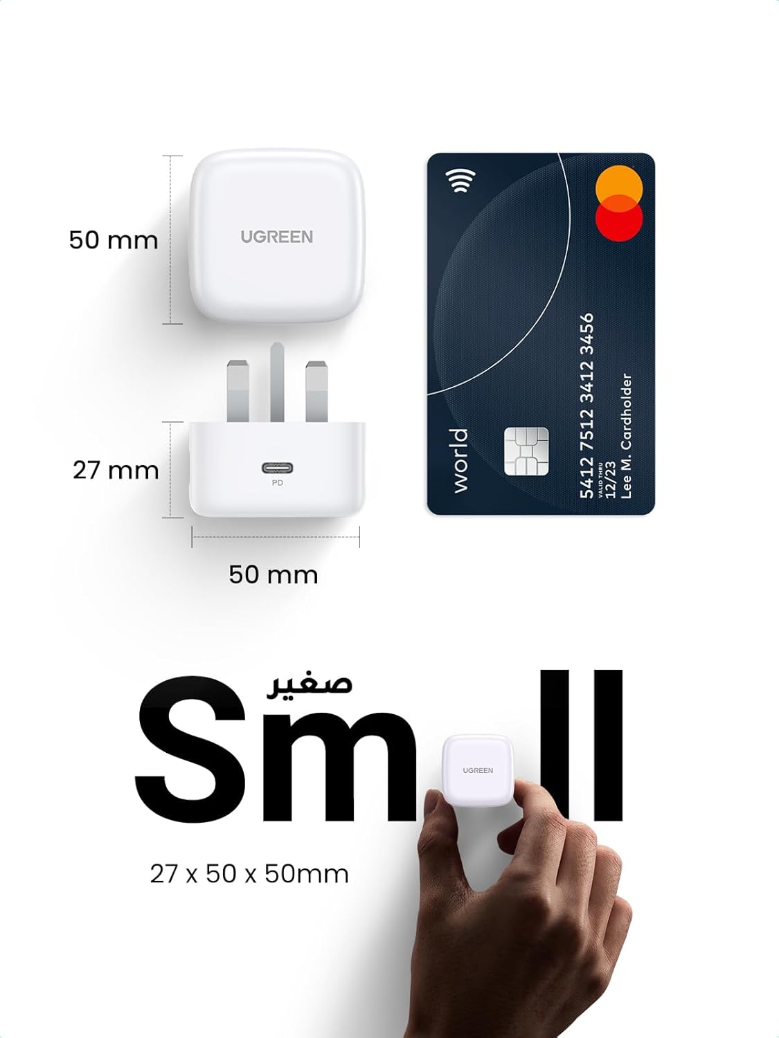 UGREEN PD Fast Charger USB - C, 20W Output Power, 350% Faster White - CD137 - Al Kabayel Discount CentreUGREEN PD Fast Charger USB - C, 20W Output Power, 350% Faster White - CD137Cords & AdaptersUGREENAl Kabayel Discount Centre