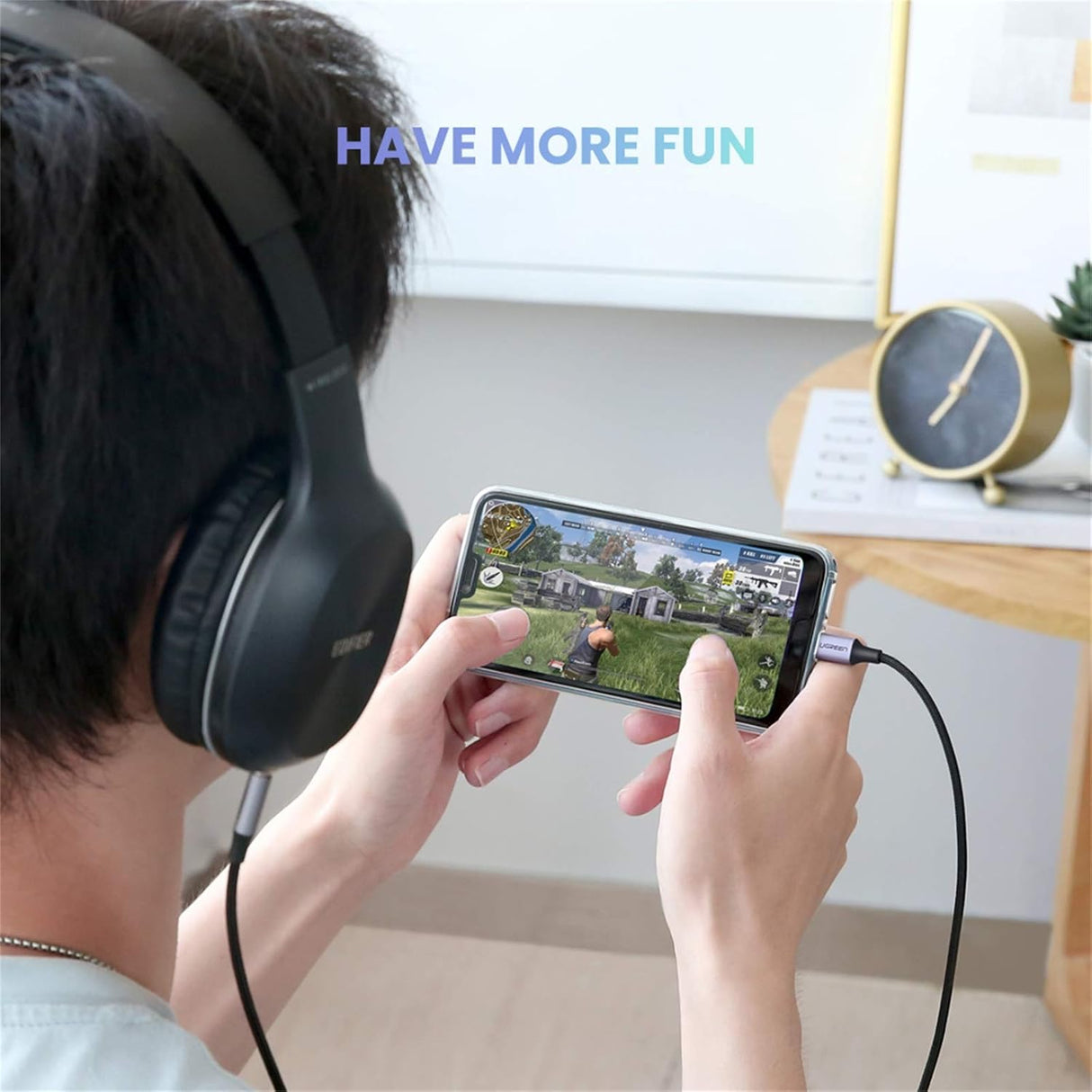 UGREEN Round USB - C Audio Cable 1 Meter, 3.5mm M/M Aluminum Shell, Deep Grey - AV143 - Al Kabayel Discount CentreUGREEN Round USB - C Audio Cable 1 Meter, 3.5mm M/M Aluminum Shell, Deep Grey - AV143Cords & AdaptersUGREENAl Kabayel Discount Centre