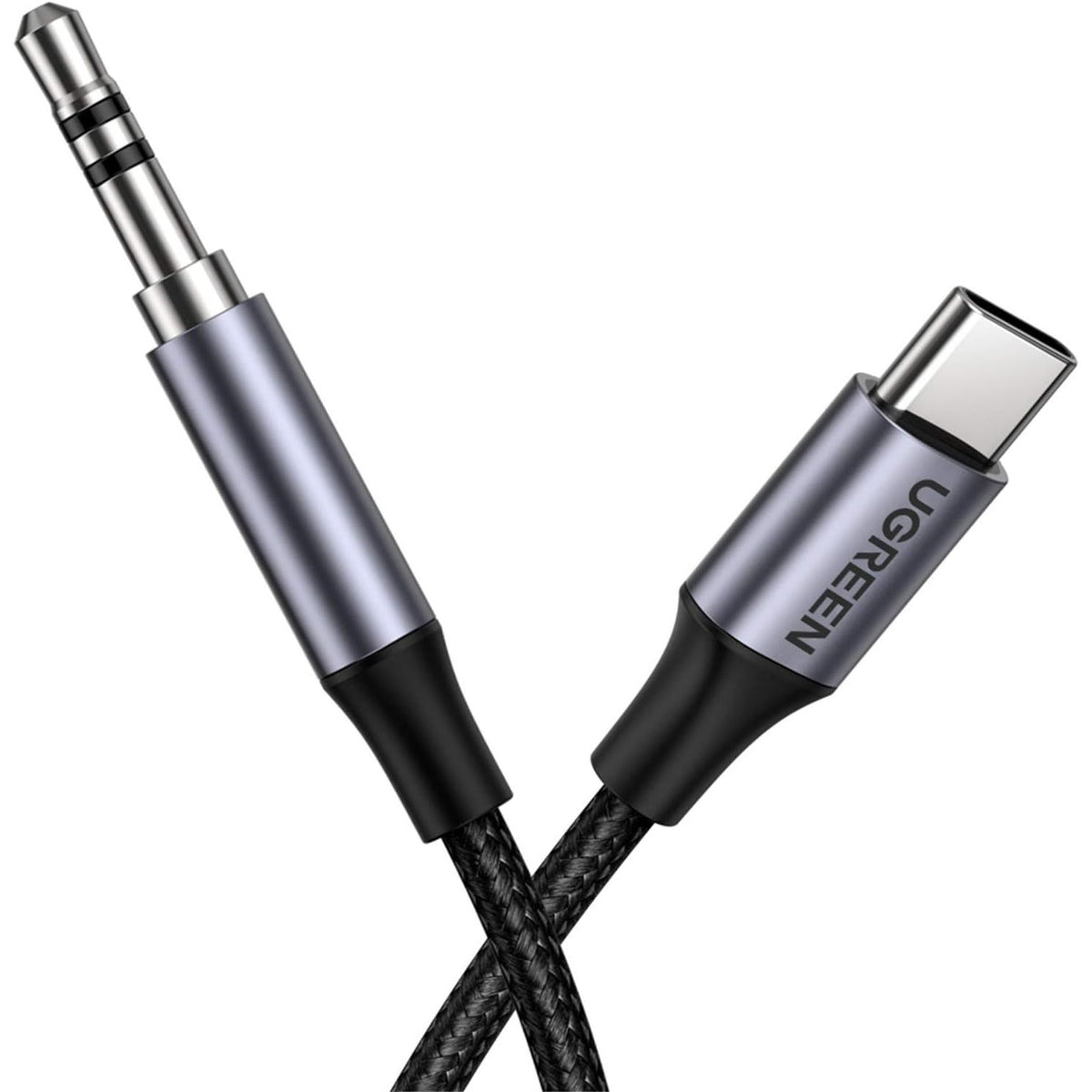 UGREEN Round USB - C Audio Cable 1 Meter, 3.5mm M/M Aluminum Shell, Deep Grey - AV143 - Al Kabayel Discount CentreUGREEN Round USB - C Audio Cable 1 Meter, 3.5mm M/M Aluminum Shell, Deep Grey - AV143Cords & AdaptersUGREENAl Kabayel Discount Centre