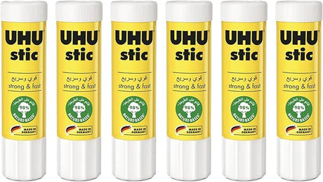 UHU Glue Stick 6*21g - Al Kabayel Discount CentreUHU Glue Stick 6*21gGlueUHUAl Kabayel Discount Centre