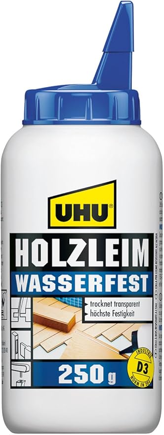 UHU Holzleim Wasserfest Wood Glue, Water Resistant White Glue 250g - Al Kabayel Discount CentreUHU Holzleim Wasserfest Wood Glue, Water Resistant White Glue 250gGlueUHUAl Kabayel Discount Centre