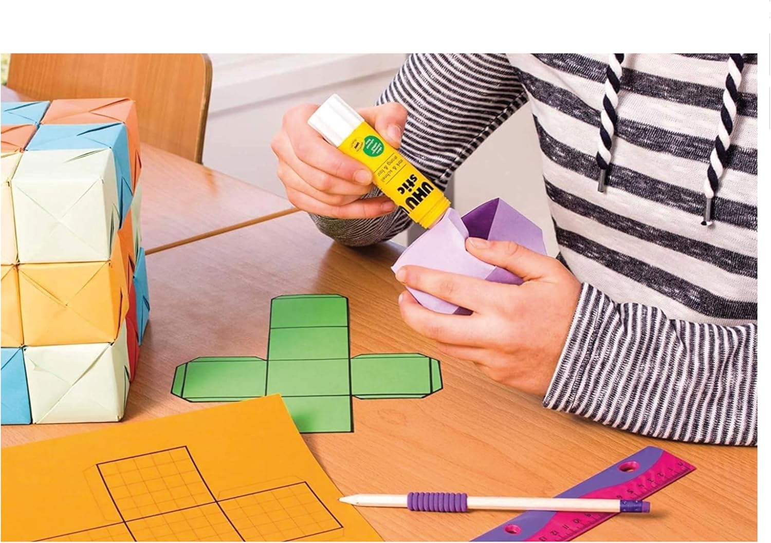 UHU stic the proven glue stick, strong, fast, solvent free, clean, safe & sustainable for school, home, office, kids, arts and crafts, 98% natural, now packed in 50% recycled plastic - 21g pack of 6 - Al Kabayel Discount CentreUHU stic the proven glue stick, strong, fast, solvent free, clean, safe & sustainable for school, home, office, kids, arts and crafts, 98% natural, now packed in 50% recycled plastic - 21g pack of 6GlueUHUAl Kabayel Discount Centre