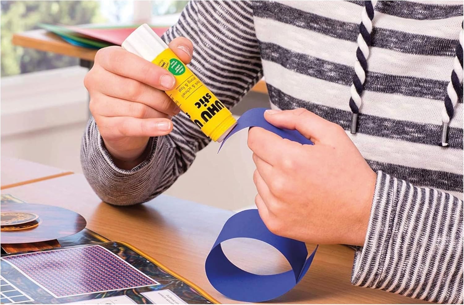 UHU stic the proven glue stick, strong, fast, solvent free, clean, safe & sustainable for school, home, office, kids, arts and crafts, 98% natural, now packed in 50% recycled plastic - 21g pack of 6 - Al Kabayel Discount CentreUHU stic the proven glue stick, strong, fast, solvent free, clean, safe & sustainable for school, home, office, kids, arts and crafts, 98% natural, now packed in 50% recycled plastic - 21g pack of 6GlueUHUAl Kabayel Discount Centre