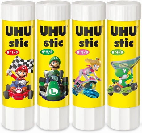 UHU stic the proven glue stick, strong, fast, solvent free, clean, safe & sustainable for school, home, office, kids, arts and crafts, 98% natural, now packed in 70% recycled plastic - 40g pack of 4 - Al Kabayel Discount CentreUHU stic the proven glue stick, strong, fast, solvent free, clean, safe & sustainable for school, home, office, kids, arts and crafts, 98% natural, now packed in 70% recycled plastic - 40g pack of 4GlueUHUAl Kabayel Discount Centre