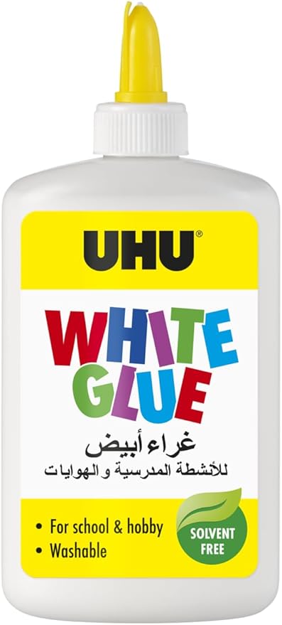 UHU White Glue 245 ml, the solvent - free crafts glue for creative fun - Al Kabayel Discount CentreUHU White Glue 245 ml, the solvent - free crafts glue for creative funGlueUHUAl Kabayel Discount Centre