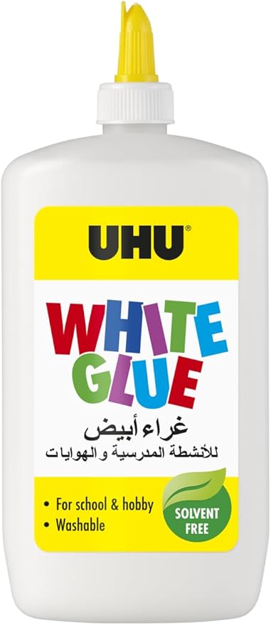 UHU White Glue 470 ml, the solvent - free crafts glue for creative fun - Al Kabayel Discount CentreUHU White Glue 470 ml, the solvent - free crafts glue for creative funGlueUHUAl Kabayel Discount Centre