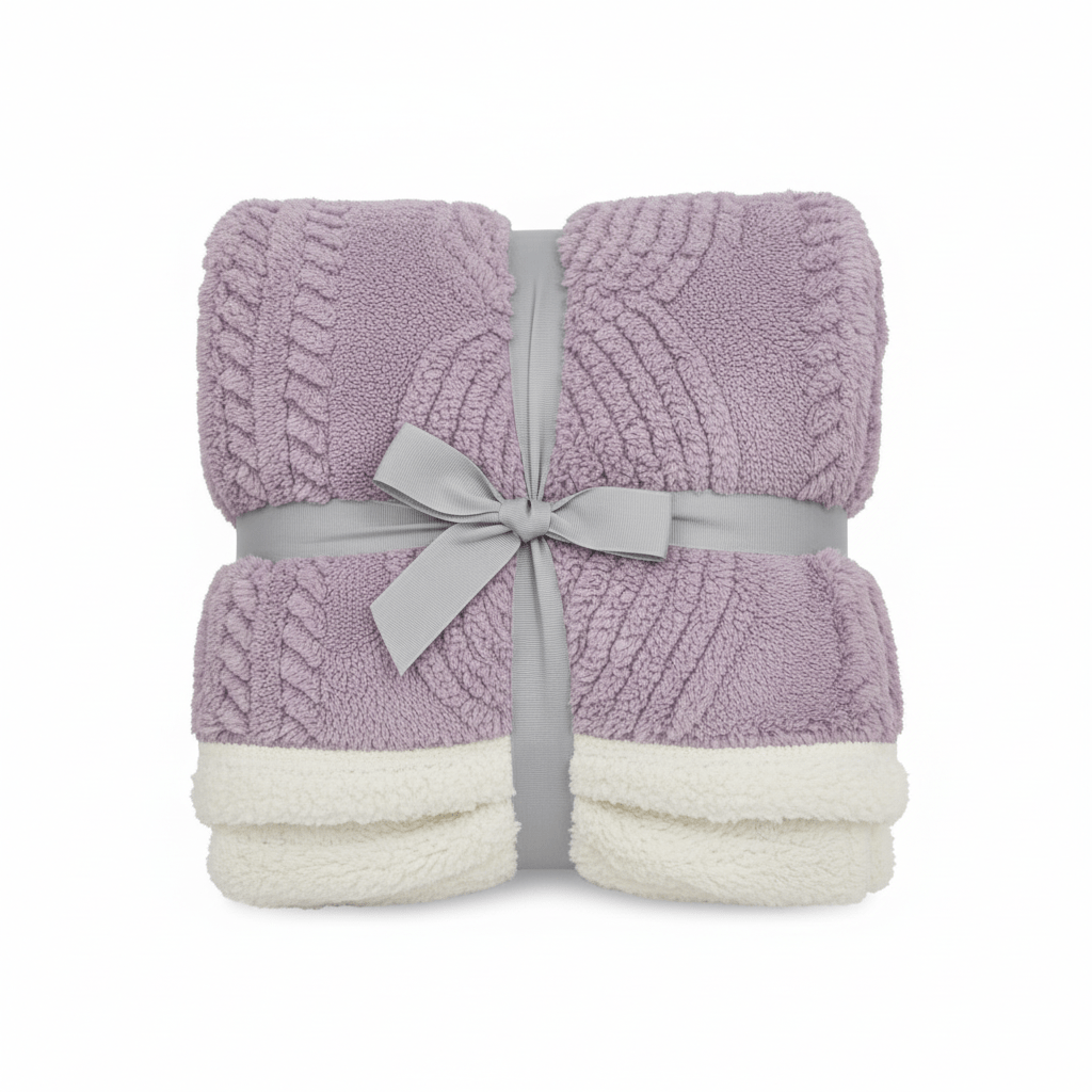 Ultmate Plush Flannel Blanket with Elegant Border – 200×180 cm, Light Purple with White Trim - Al Kabayel Discount CentreUltmate Plush Flannel Blanket with Elegant Border – 200×180 cm, Light Purple with White TrimBeddingULTMATEAl Kabayel Discount Centre