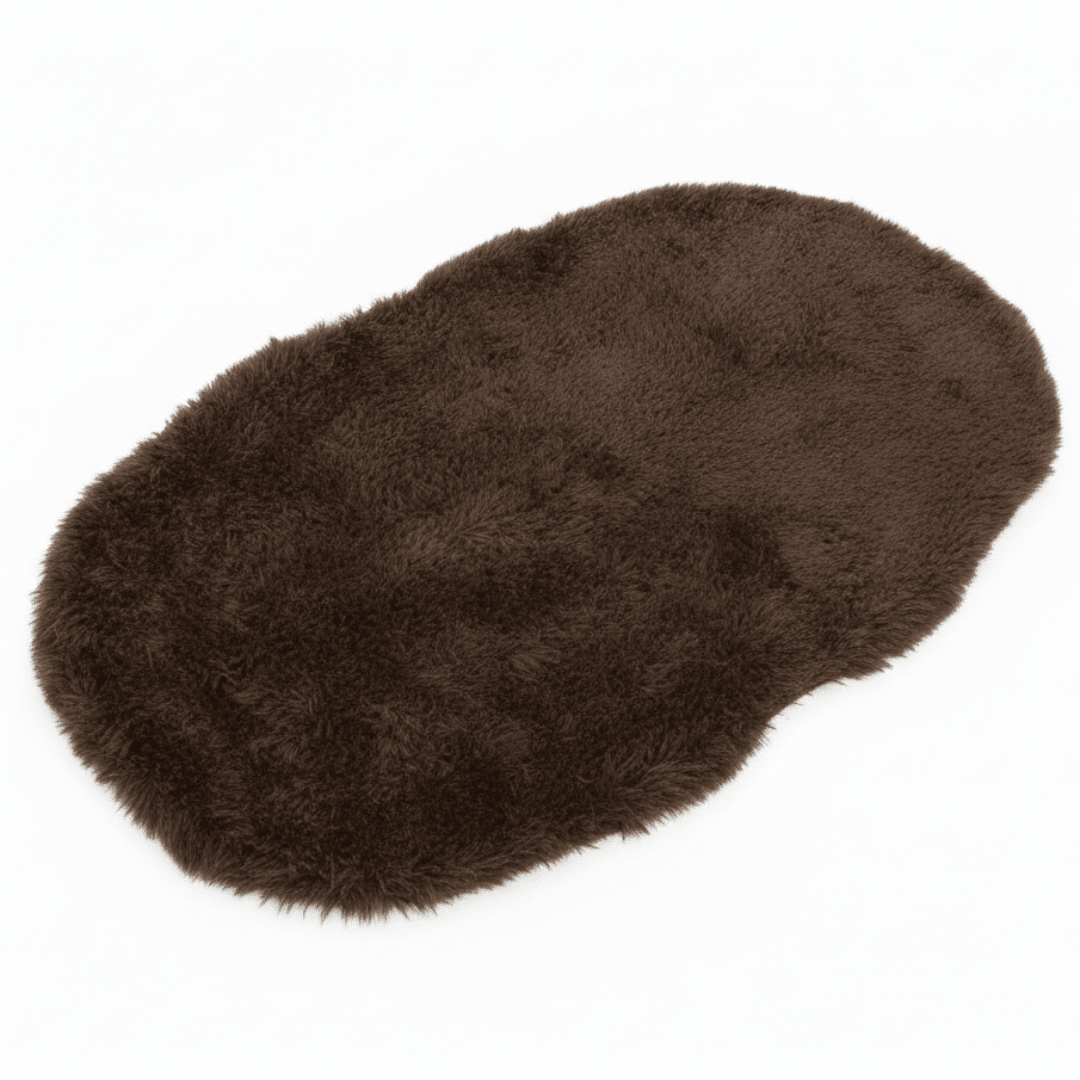Ultra-Soft Oval Plush Floor Mat | Fluffy Shaggy Rug for Bedroom, Bathroom & Living Room | Non-Slip Faux Fur Carpet | 58×88 cm | - Al Kabayel Discount CentreUltra-Soft Oval Plush Floor Mat | Fluffy Shaggy Rug for Bedroom, Bathroom & Living Room | Non-Slip Faux Fur Carpet | 58×88 cm |DoormatsAKDCAl Kabayel Discount Centre
