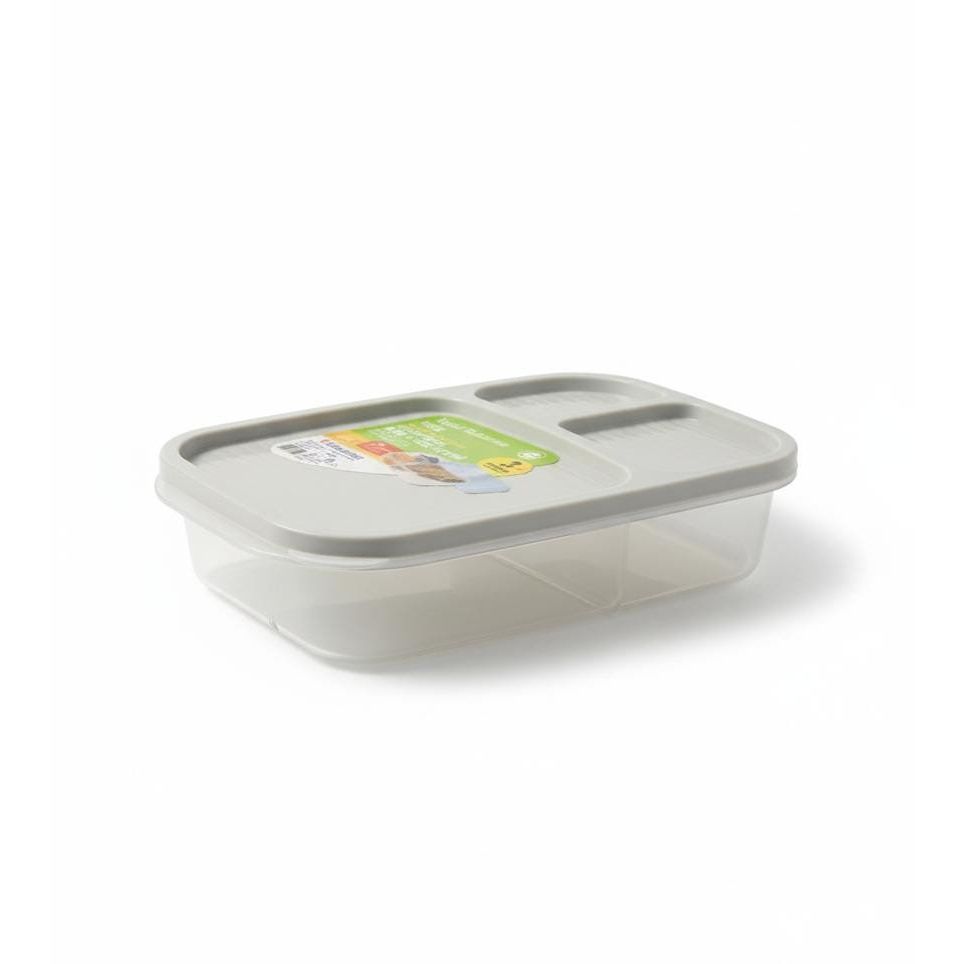 USCAN 3 - Compartment Plastic Lunch Box – Durable Bento Food Storage Box, Gray, 240×155×50 mm - Al Kabayel Discount CentreUSCAN 3 - Compartment Plastic Lunch Box – Durable Bento Food Storage Box, Gray, 240×155×50 mmLunch BoxUSCANAl Kabayel Discount Centre