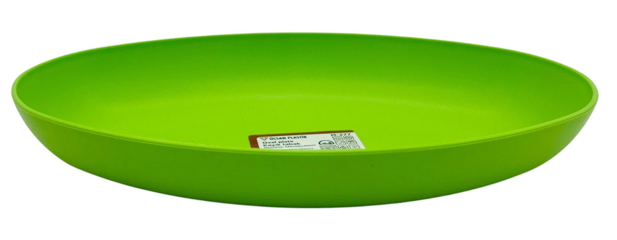 Uscan Plastic Oval Plate 240mm*150mm*40mm, Green - Al Kabayel Discount CentreUscan Plastic Oval Plate 240mm*150mm*40mm, GreenPlatesUSCANAl Kabayel Discount Centre