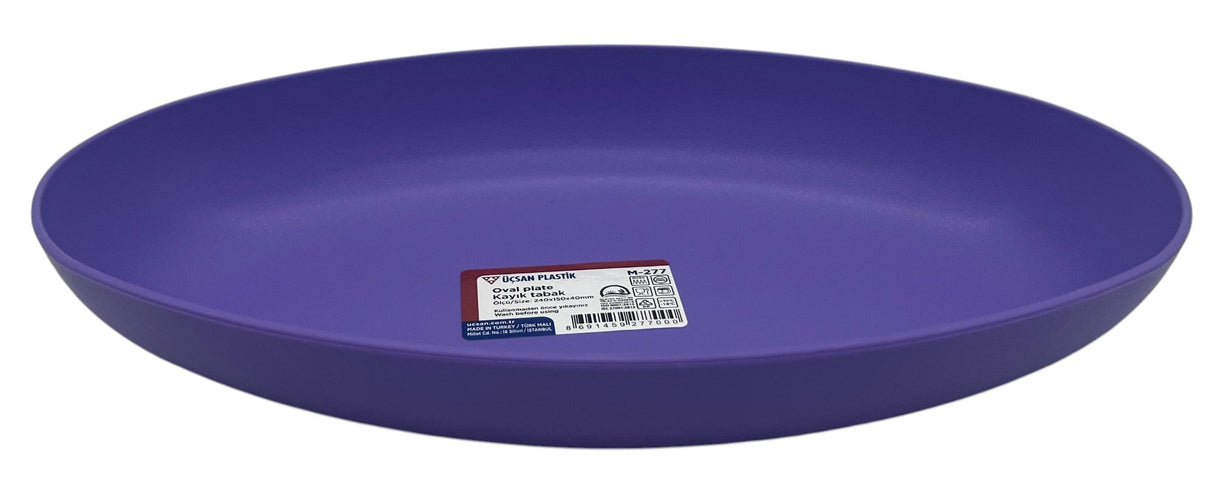Uscan Plastic Oval Plate 240mm*150mm*40mm, Violet - Al Kabayel Discount CentreUscan Plastic Oval Plate 240mm*150mm*40mm, VioletPlatesUSCANAl Kabayel Discount Centre