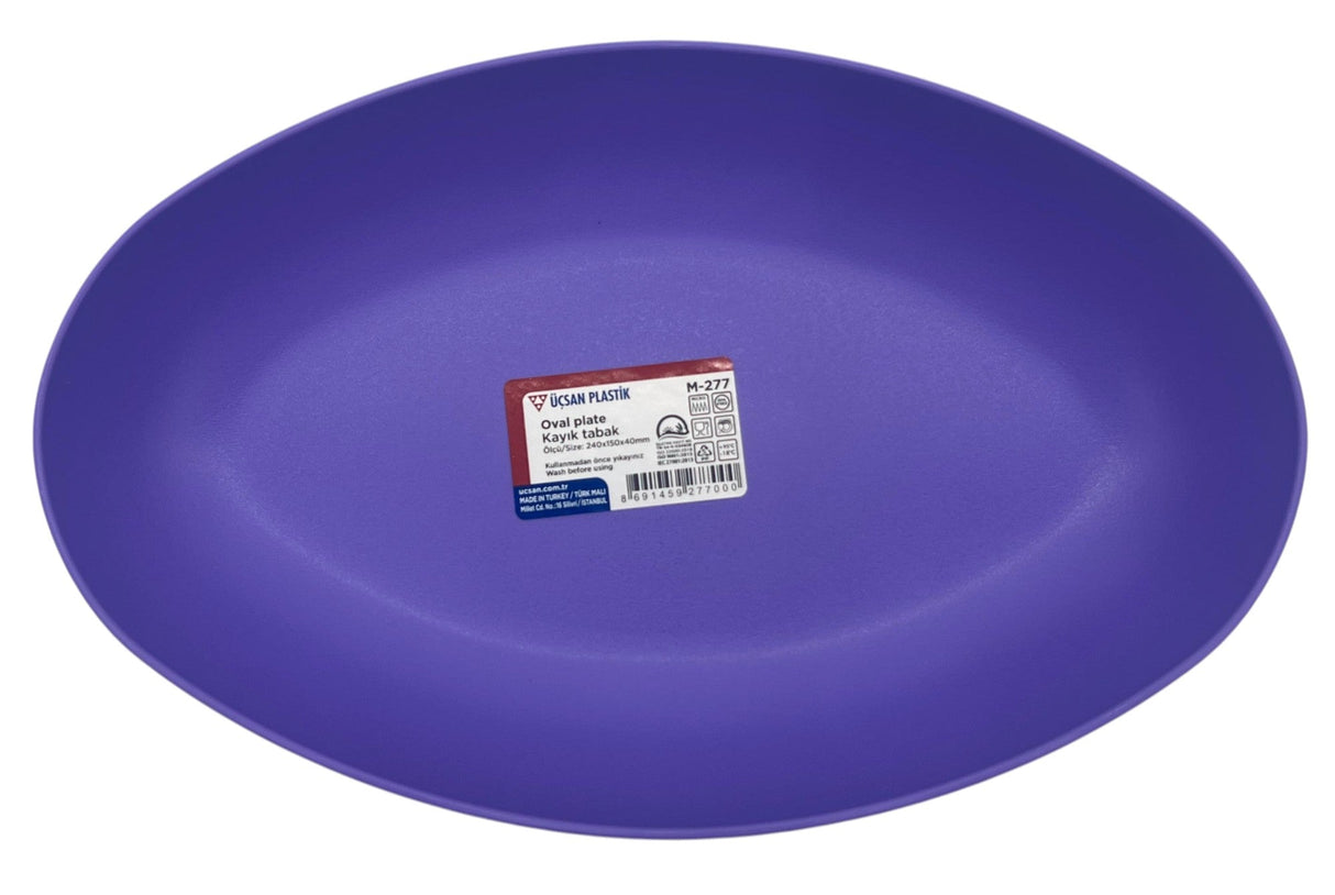 Uscan Plastic Oval Plate 240mm*150mm*40mm, Violet - Al Kabayel Discount CentreUscan Plastic Oval Plate 240mm*150mm*40mm, VioletPlatesUSCANAl Kabayel Discount Centre