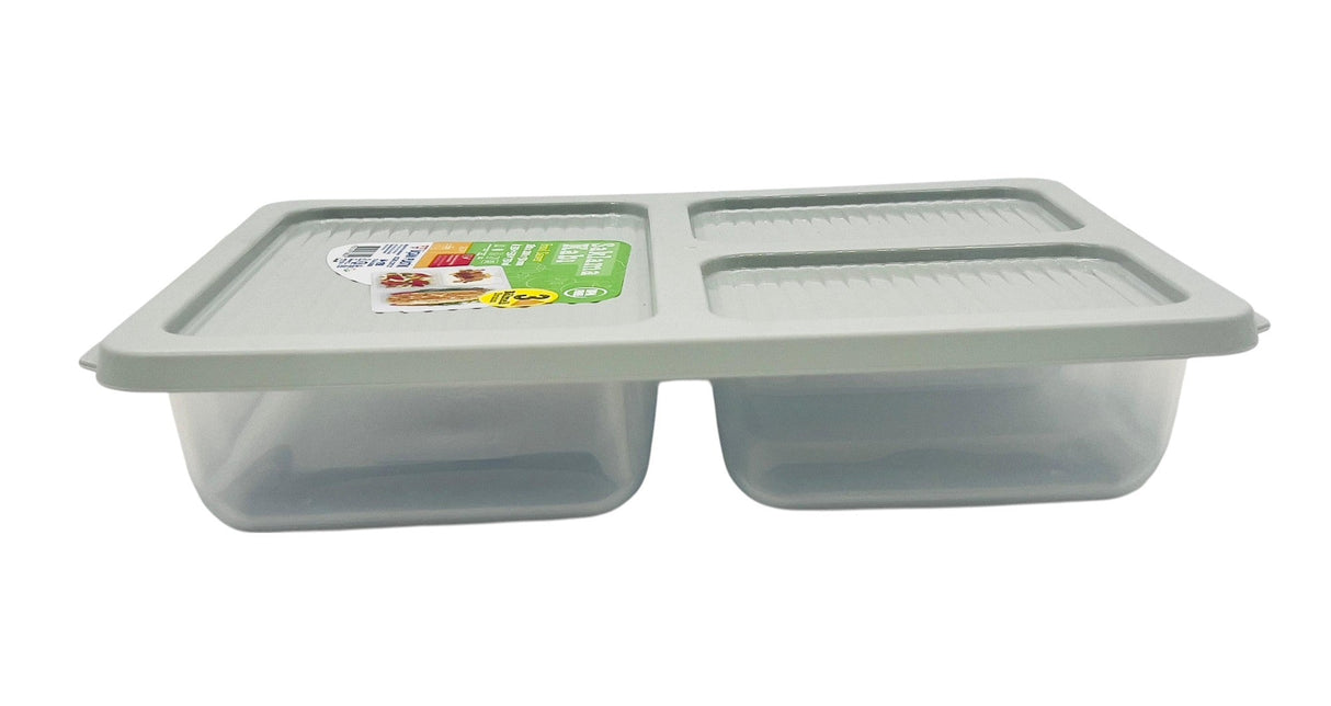USKAN Saklama Kabi 3 Compartment Food Saver Box 330ml+330ml+750ml, Grey - Al Kabayel Discount CentreUSKAN Saklama Kabi 3 Compartment Food Saver Box 330ml+330ml+750ml, GreyLunch BoxUSKANAl Kabayel Discount Centre