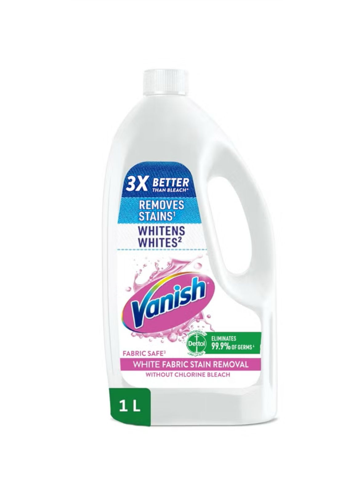 Vanish Stain Remover Liquid for Whites 1L - Al Kabayel Discount CentreVanish Stain Remover Liquid for Whites 1LLaundry CareVANISHAl Kabayel Discount Centre