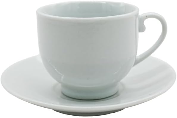 Velvet Ceramic 12Pcs Cup And Saucer Tea Cups Set of 6 Teacups With Saucer 70ML - White - Al Kabayel Discount CentreVelvet Ceramic 12Pcs Cup And Saucer Tea Cups Set of 6 Teacups With Saucer 70ML - WhiteTea CupsVELVETAl Kabayel Discount Centre