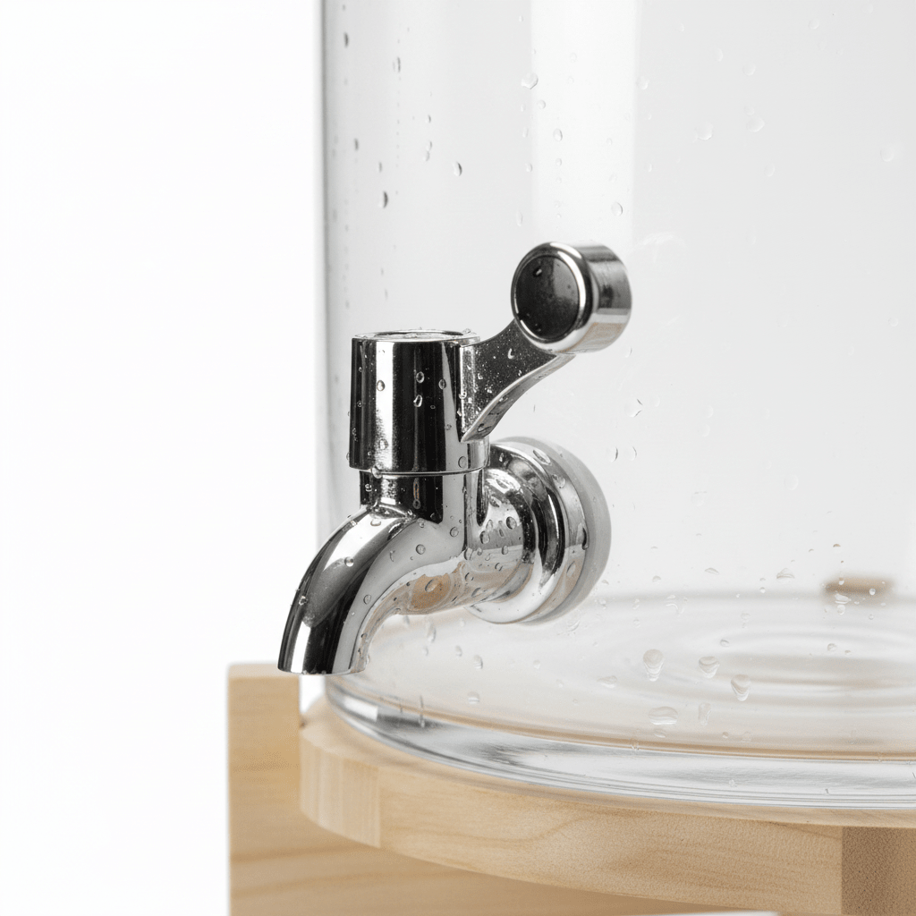 Velvet Glass Beverage Dispenser with Wooden Stand – 9L - Al Kabayel Discount CentreVelvet Glass Beverage Dispenser with Wooden Stand – 9LJugsVELVETAl Kabayel Discount Centre