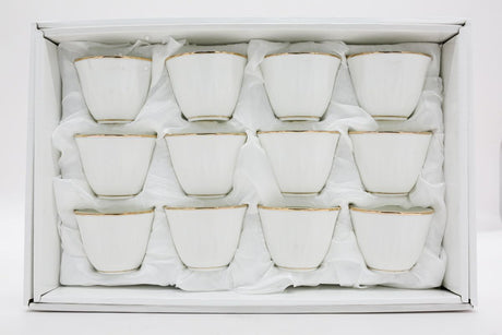 Verucci Ceramic 12Pcs Cawa Cup 50ML - White&Gold - Al Kabayel Discount CentreVerucci Ceramic 12Pcs Cawa Cup 50ML - White&GoldTea CupsVERUCCIAl Kabayel Discount Centre