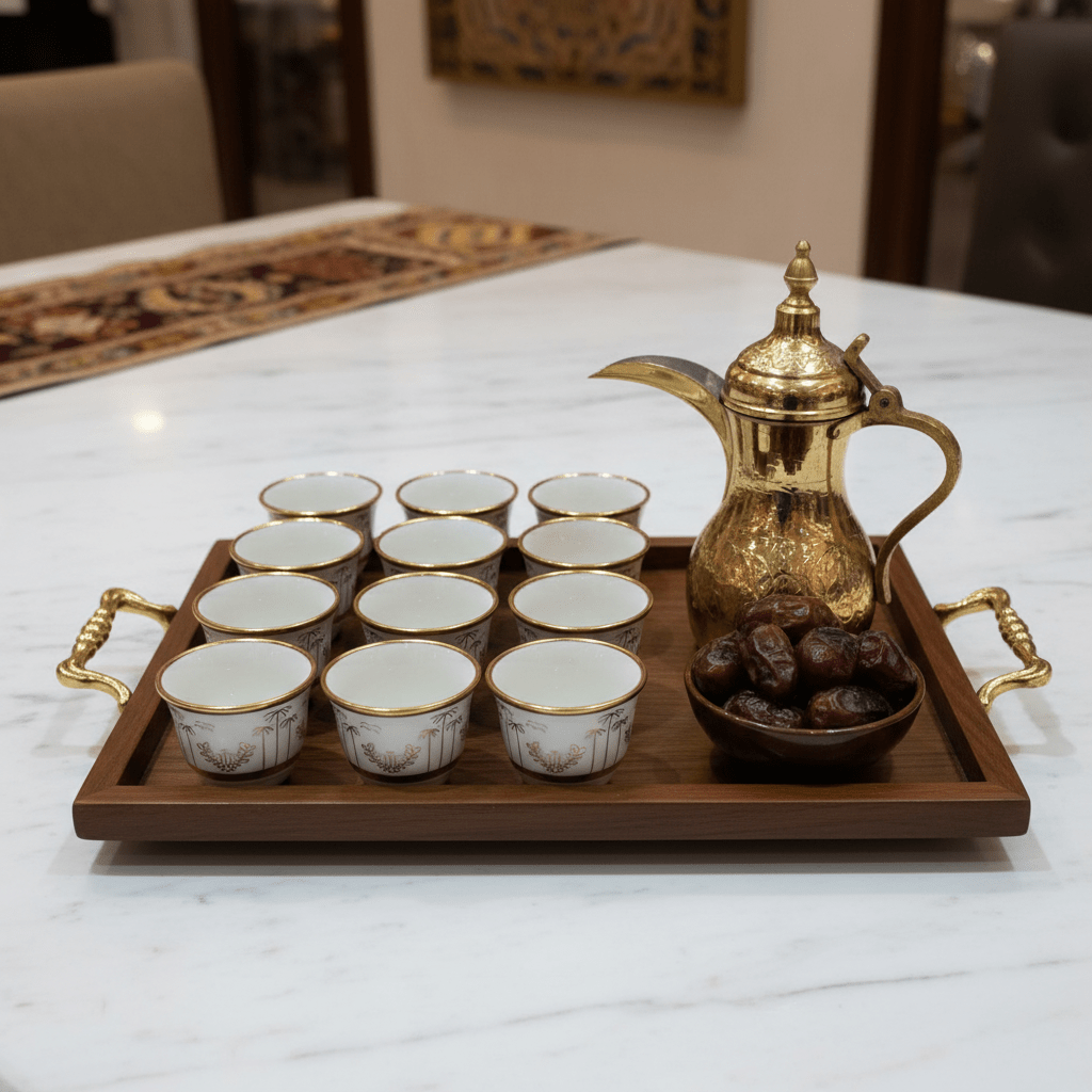 Verucci Premium White Ceramic Arabic Coffee Cawa Cups Set of 12 Gold Rim Palm Tree Pattern Gahwa Finjan 80 ml - Al Kabayel Discount CentreVerucci Premium White Ceramic Arabic Coffee Cawa Cups Set of 12 Gold Rim Palm Tree Pattern Gahwa Finjan 80 mlTea CupsVERUCCIAl Kabayel Discount Centre