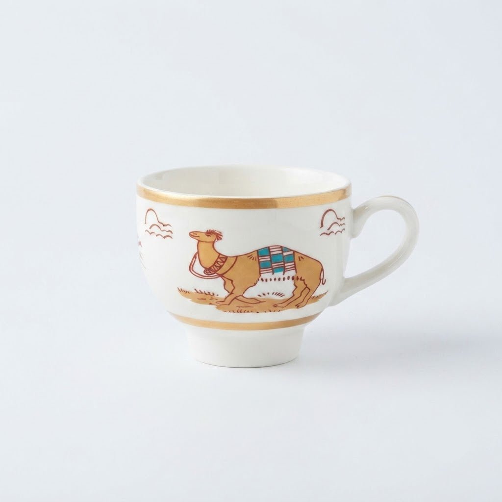 Verucci White Ceramic Mug & Saucer Set Camel Desert Motif - 300ml - Al Kabayel Discount CentreVerucci White Ceramic Mug & Saucer Set Camel Desert Motif - 300mlMugsVERUCCIAl Kabayel Discount Centre