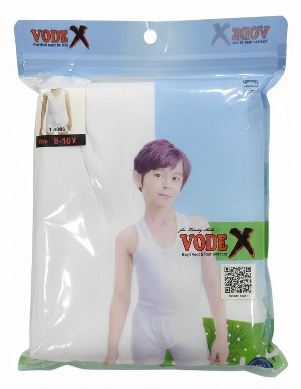 Vodex Boys Cotton Vest with Half Pant Set, Smooth Finish Fabric, White Color, Casual Wear, 9–10 Years - Al Kabayel Discount CentreVodex Boys Cotton Vest with Half Pant Set, Smooth Finish Fabric, White Color, Casual Wear, 9–10 YearsBoys's/Kid's UnderwearsVODEXAl Kabayel Discount Centre