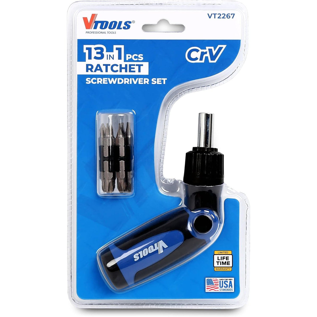 Vtools 13 - in - 1 Ratchet Screwdriver Set with Folding Handle, Phillips Slotted Dual - purpose Head, CR - V Ratchet, Compact Design, Multi - Purpose Tool Kit, Blue, VT2267 - Al Kabayel Discount CentreVtools 13 - in - 1 Ratchet Screwdriver Set with Folding Handle, Phillips Slotted Dual - purpose Head, CR - V Ratchet, Compact Design, Multi - Purpose Tool Kit, Blue, VT2267ToolsVTOOLSAl Kabayel Discount Centre