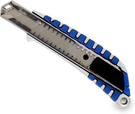 VTOOLS 18mm Cutter Utility Knife, Retractable, Snap - Off Blades, Heavy Duty, Compact, Multi - Purpose, Razor Sharp, Safety Lock, Ergonomic Handle,Grey,VT2246 - Al Kabayel Dicount CenterVTOOLS 18mm Cutter Utility Knife, Retractable, Snap - Off Blades, Heavy Duty, Compact, Multi - Purpose, Razor Sharp, Safety Lock, Ergonomic Handle,Grey,VT2246power toolsvtoolsAl Kabayel Dicount Center