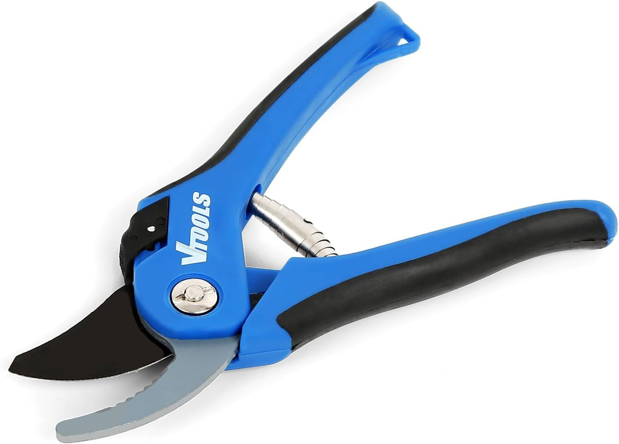 VTOOLS 205cm Professional Bypass Pruning Shears With Soft Grip Handle and SK5 Blade, Multipurpose Garden Scissors, Garden Clippers for Roses, Plant, and Branches, Blue, VT4205 - Al Kabayel Dicount CenterVTOOLS 205cm Professional Bypass Pruning Shears With Soft Grip Handle and SK5 Blade, Multipurpose Garden Scissors, Garden Clippers for Roses, Plant, and Branches, Blue, VT4205power toolsvtoolsAl Kabayel Dicount Center