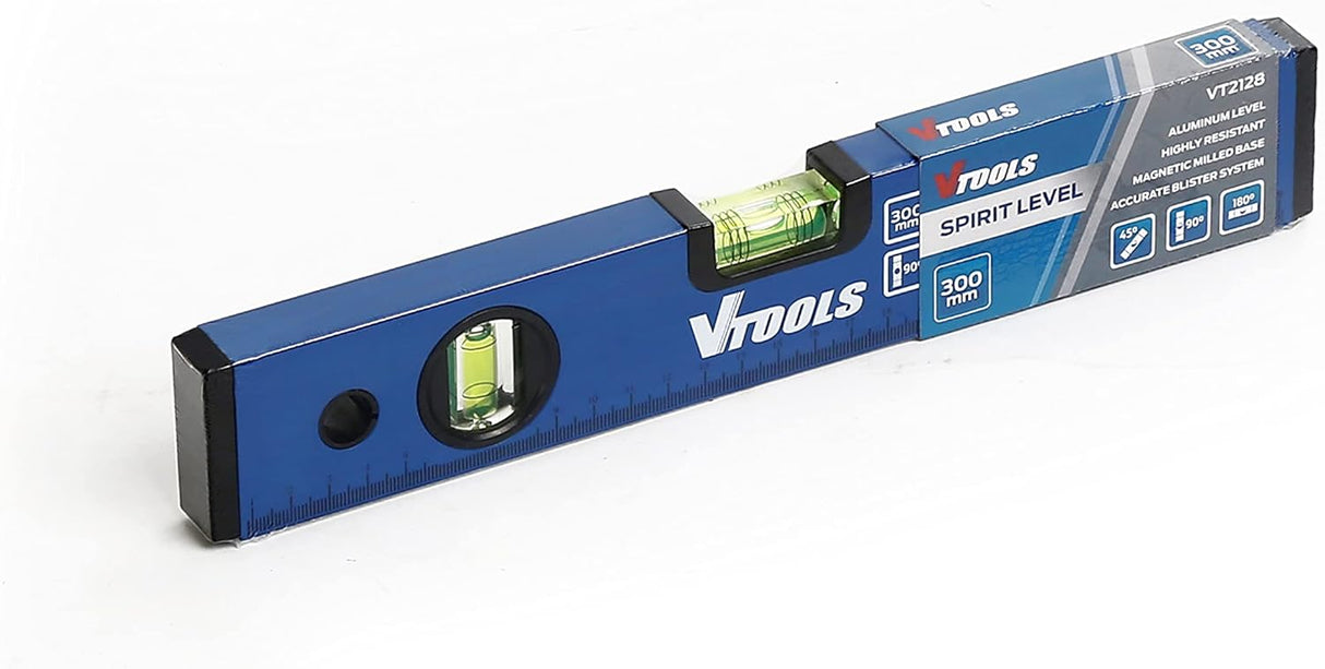 VTOOLS 300MM Shock Resistant Aluminum Alloy Magnetic Spirit Level, Blue, VT2128 - Al Kabayel Dicount CenterVTOOLS 300MM Shock Resistant Aluminum Alloy Magnetic Spirit Level, Blue, VT2128power toolsvtoolsAl Kabayel Dicount Center