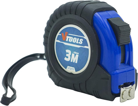 VTOOLS 3M Measuring Tape, 1mm Blade Thickness, Self - Lock Tape Measure, Easy to Read, Magnetic Tip Hook and Shock Absorbent Case, VT2177 - Al Kabayel Dicount CenterVTOOLS 3M Measuring Tape, 1mm Blade Thickness, Self - Lock Tape Measure, Easy to Read, Magnetic Tip Hook and Shock Absorbent Case, VT2177power toolsvtoolsAl Kabayel Dicount Center