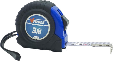 VTOOLS 3M Measuring Tape, 1mm Blade Thickness, Self - Lock Tape Measure, Easy to Read, Magnetic Tip Hook and Shock Absorbent Case, VT2177 - Al Kabayel Dicount CenterVTOOLS 3M Measuring Tape, 1mm Blade Thickness, Self - Lock Tape Measure, Easy to Read, Magnetic Tip Hook and Shock Absorbent Case, VT2177power toolsvtoolsAl Kabayel Dicount Center