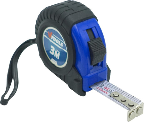VTOOLS 3M Measuring Tape, 1mm Blade Thickness, Self - Lock Tape Measure, Easy to Read, Magnetic Tip Hook and Shock Absorbent Case, VT2177 - Al Kabayel Dicount CenterVTOOLS 3M Measuring Tape, 1mm Blade Thickness, Self - Lock Tape Measure, Easy to Read, Magnetic Tip Hook and Shock Absorbent Case, VT2177power toolsvtoolsAl Kabayel Dicount Center