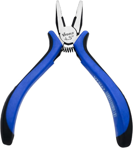 VTOOLS 4.5 Inch Mini Combination Pliers, Spring Loaded Plier, Multifunction Pliers with Wire Cutting, Crimping, Twisting, Pulling & Nails Removing, VT2147 - Al Kabayel Dicount CenterVTOOLS 4.5 Inch Mini Combination Pliers, Spring Loaded Plier, Multifunction Pliers with Wire Cutting, Crimping, Twisting, Pulling & Nails Removing, VT2147power toolsvtoolsAl Kabayel Dicount Center