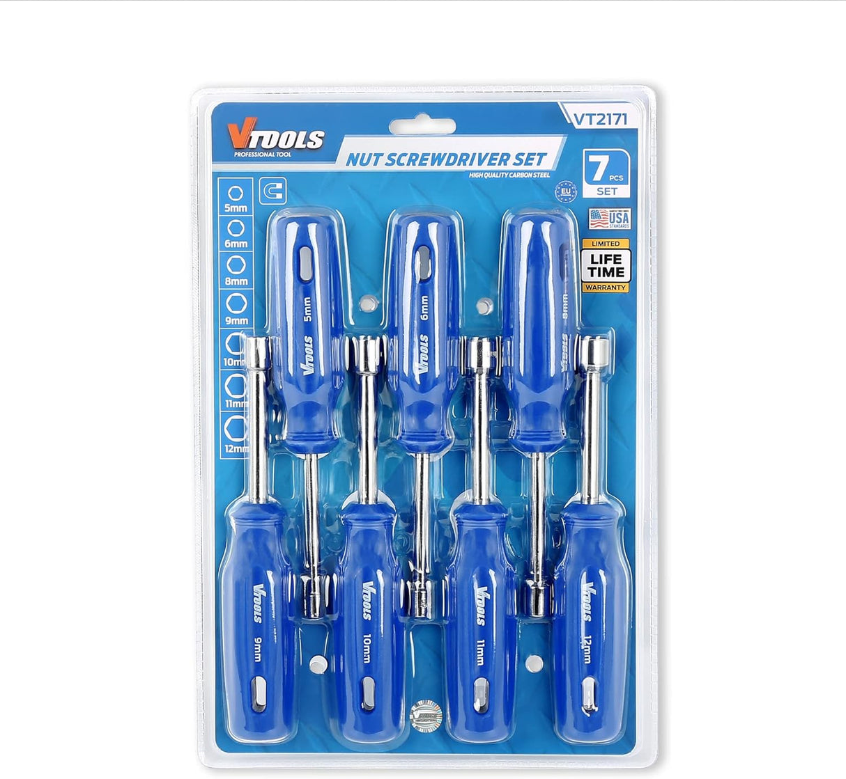 VTOOLS 7Pcs Nut Screwdriver Set, Professional & High - Quality Nut Screwdriver Set for Home Repair, Improvement, VT2171 - Al Kabayel Discount CenterVTOOLS 7Pcs Nut Screwdriver Set, Professional & High - Quality Nut Screwdriver Set for Home Repair, Improvement, VT2171power toolsvtoolsAl Kabayel Discount Center